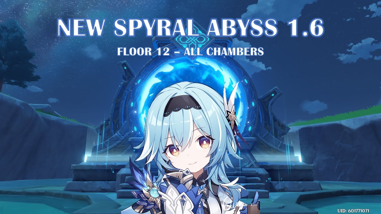 NEW Spiral Abyss Floor 12   Eula All Chambers 9 Stars