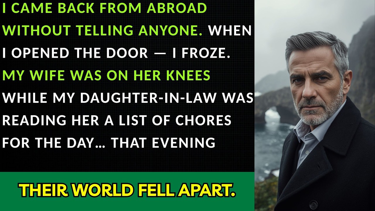 I Came Home Suddenly And Couldn’t Believe It — My Wife Was Kneeling While The Kids Ordered Her…