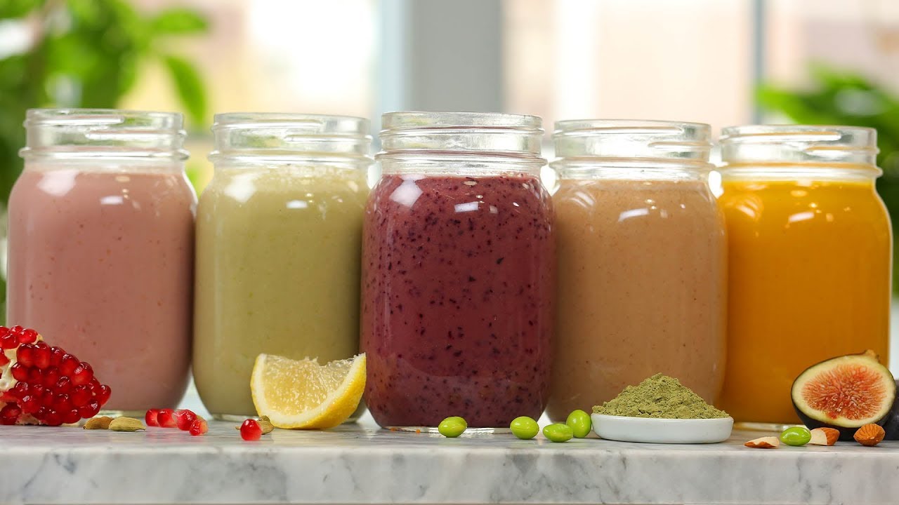 5 Secret Ingredient SMOOTHIE Recipes | Healthy Breakfast Ideas
