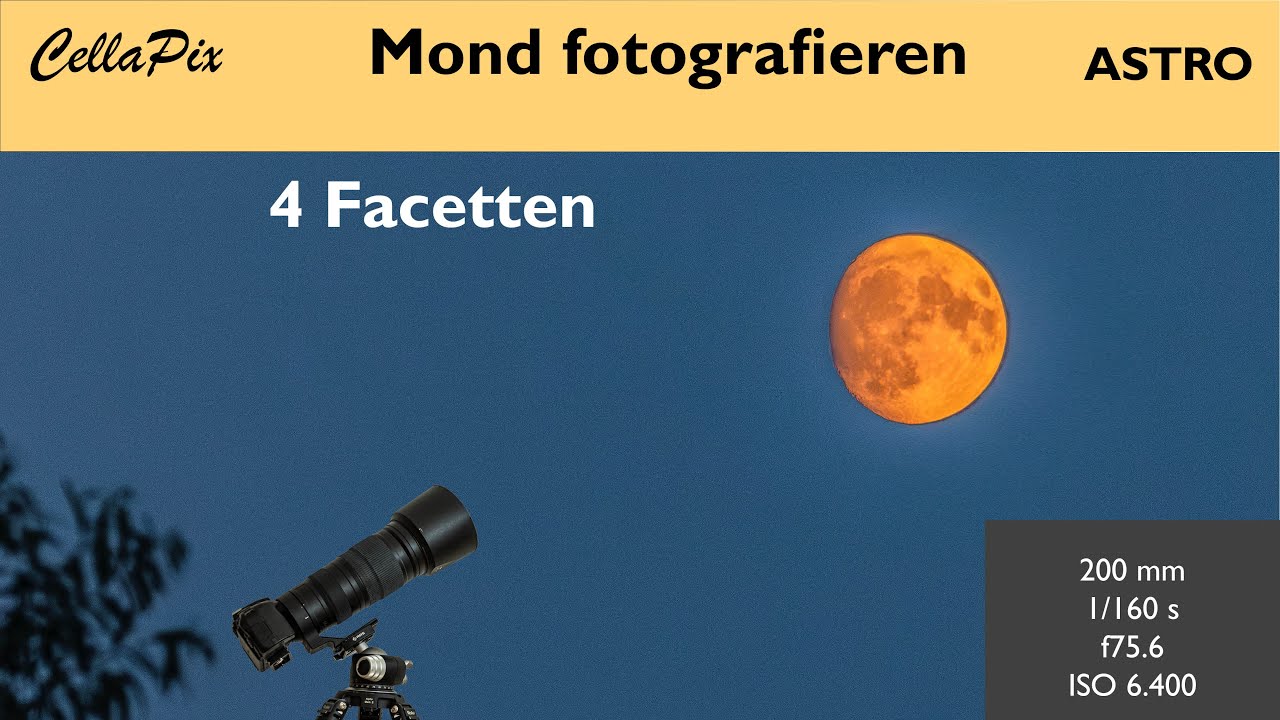 Den Mond fotografieren – in vielen Facetten