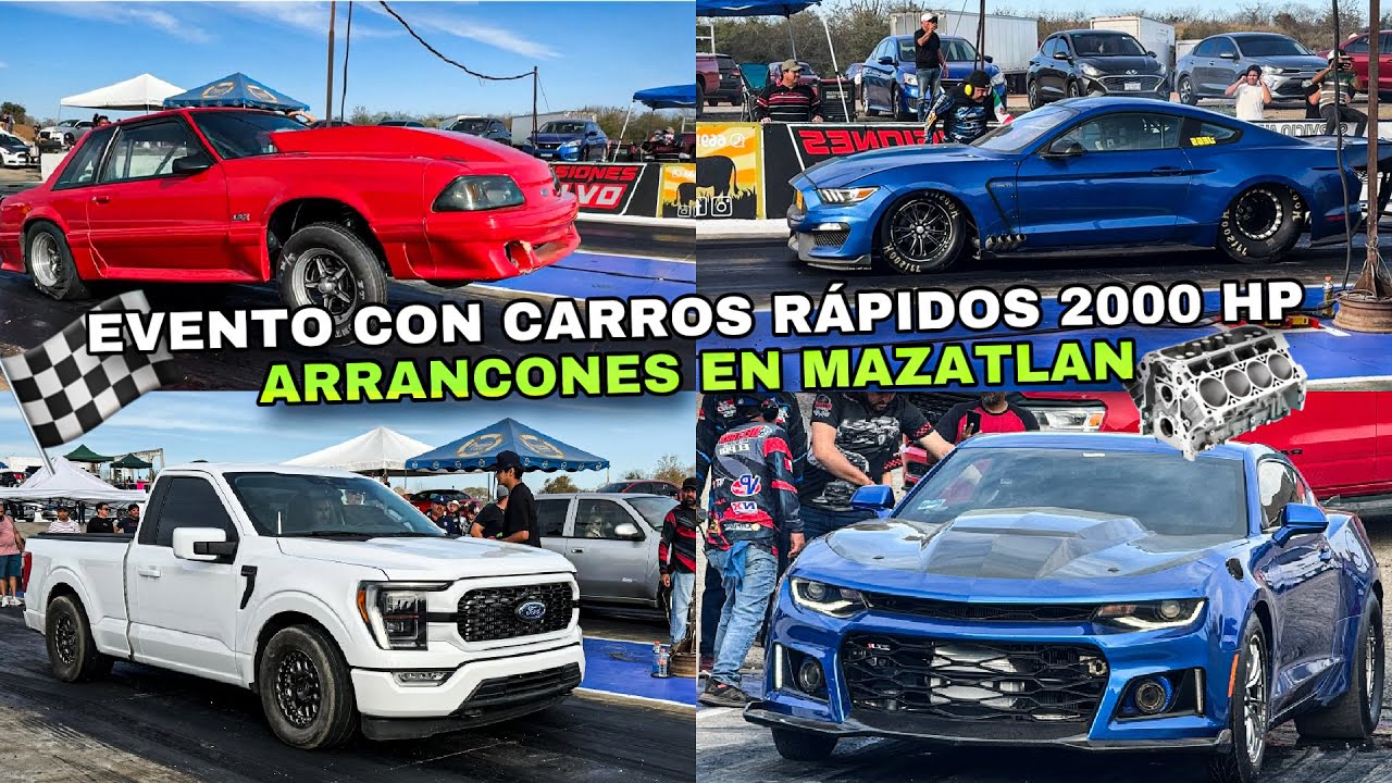 EVENTO CON CARROS RÁPIDOS HASTA 2000 HP ARRANCONES MAZATLAN || SINALOA STANG