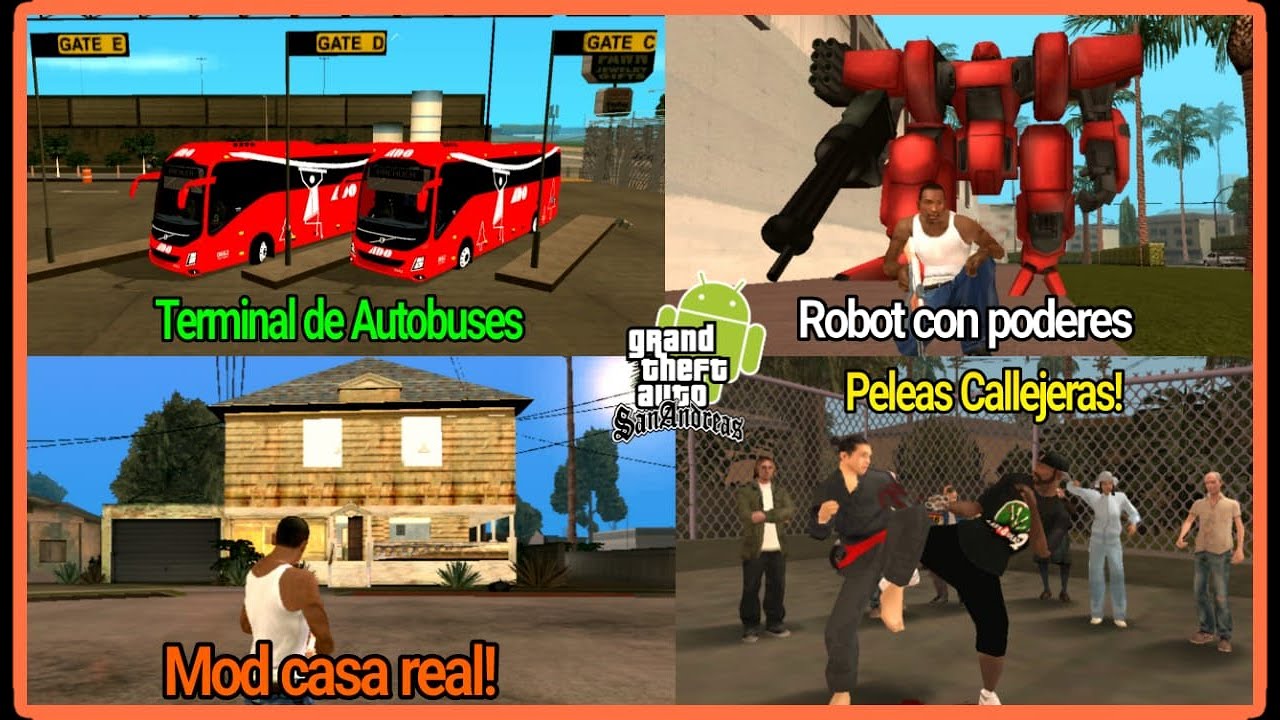 Top 5 Mejores Mods 2024 para GTA SAN ANDREAS ANDROID! | Part3
