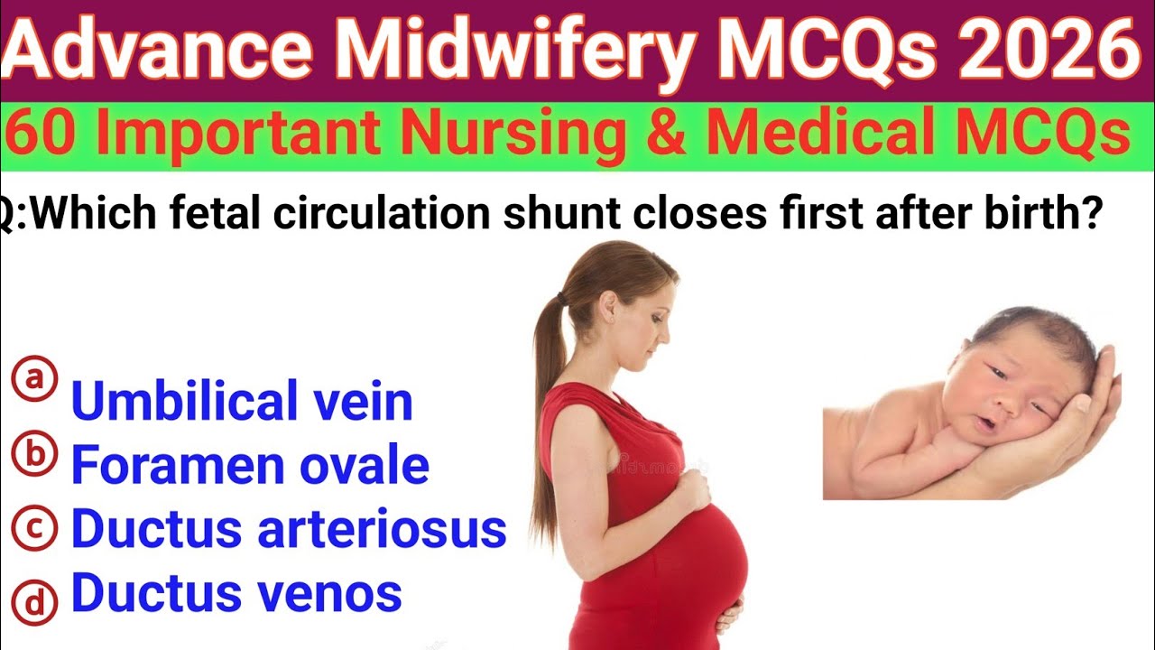 Advanced & high-yield midwifery mcqs for NCLEX, NMC, DHA, HAAD, AHPRA, RRB, AIIMS,NORCET, SNLE 2026