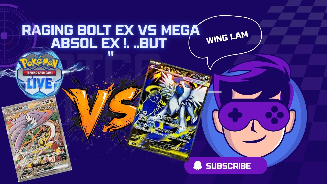 Raging Bolt ex VS Mega Absol ex !. ..but  #ptcglive