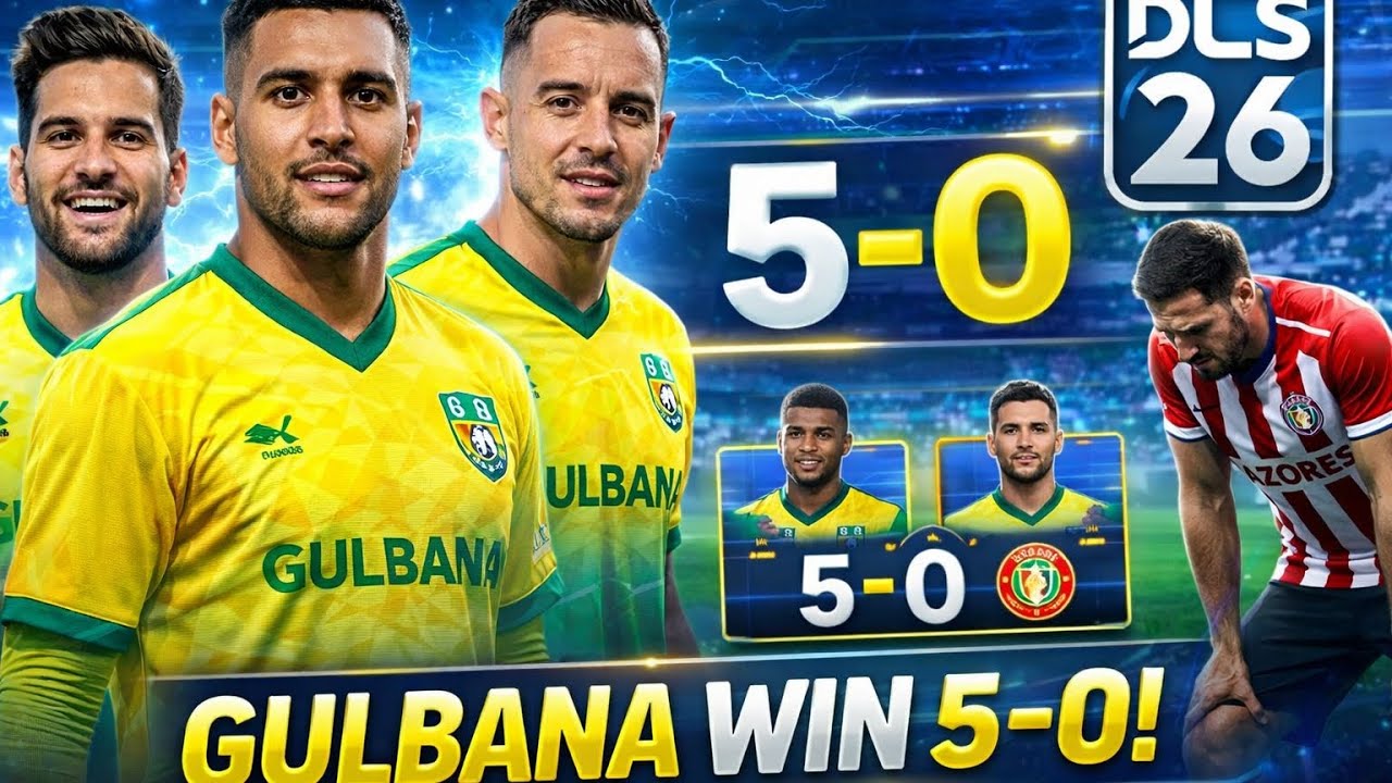 UNSTOPPABLE GULBANA 💪 | 5-0 Match Highlights | DLS 26