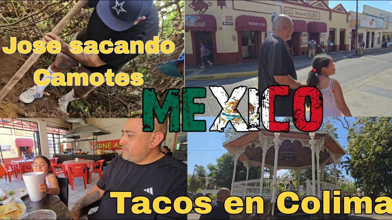 ♥️🇲🇽Caminando por Colima Mexico🇲🇽 buscando donde comer algo  y Jose se fue a buscar camotes 🤔🤣