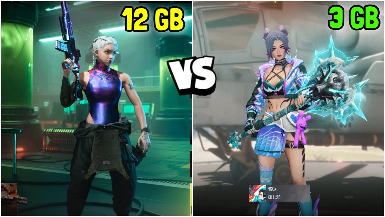 (12GB) WARZONE MOBILE VS (3GB) BLOOD STRIKE (COMPARISON)