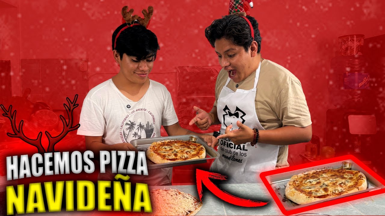 👨🏽‍🍳 HACEMOS UNA PIZZA PARA LA CENA DE NAVIDAD 🎄| Algo Trankiki
