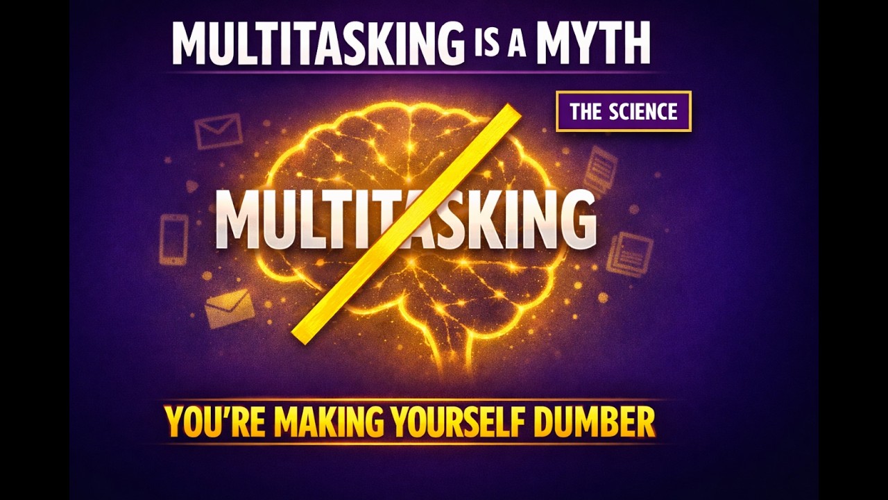 Why Multitasking Is Destroying Your Brain (Neuroscience Explains)