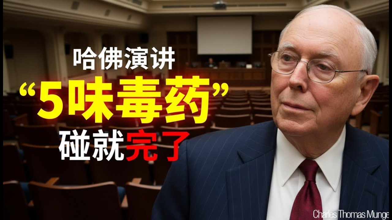 查理·芒格：我在哈佛的“反向”演讲。不想过得悲惨？那就别碰这 5 味毒药。