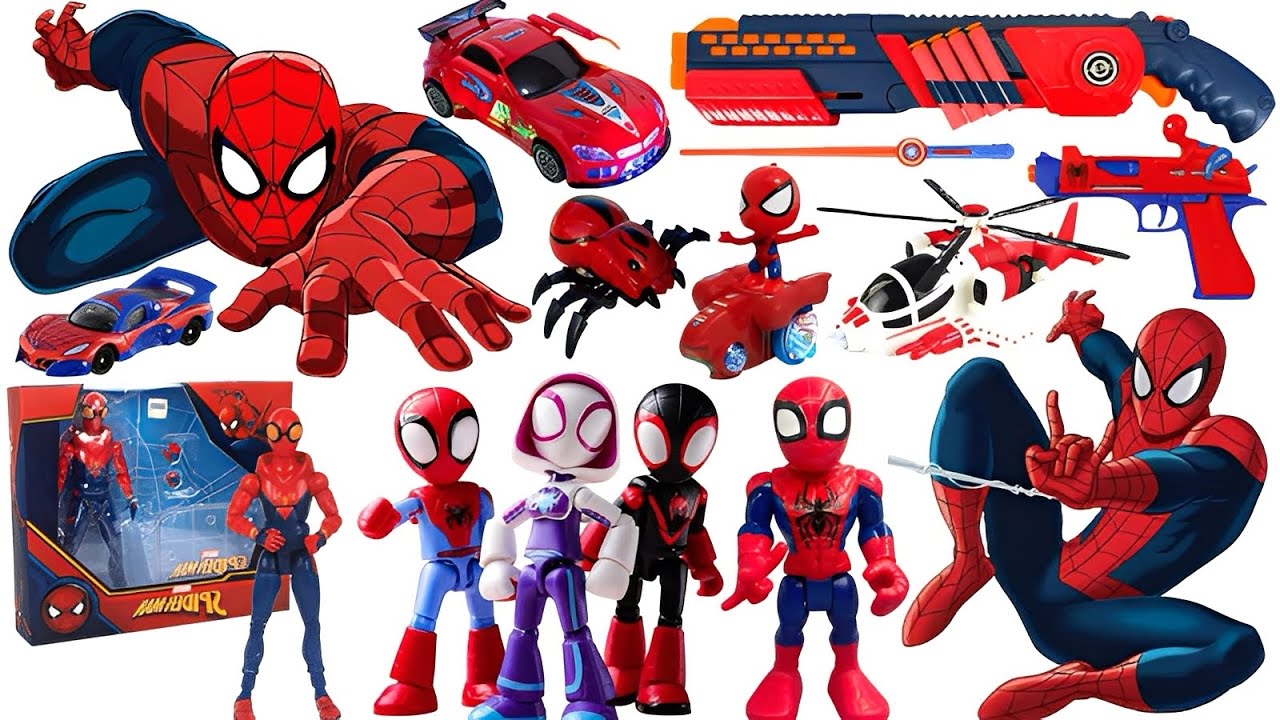 Marvel Toy Series Unboxing, Popular Spider-Man Toy Car, Marvel Popular Action Toy Gun