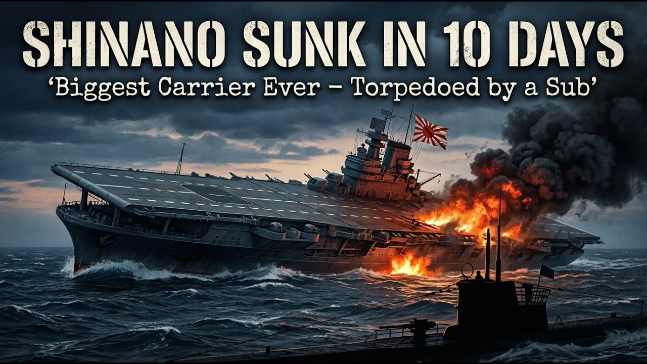 Shinano: The Biggest Aircraft Carrier Ever Sunk… in Just 10 Days #ww2 #shinano