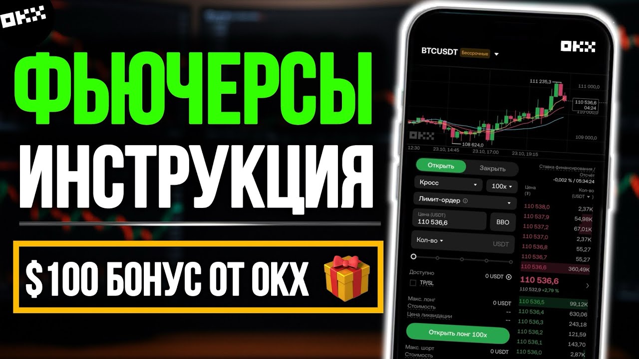 ФЬЮЧЕРСЫ с нуля на бирже OKX &mdash; Полная Инструкция с телефона для новичков