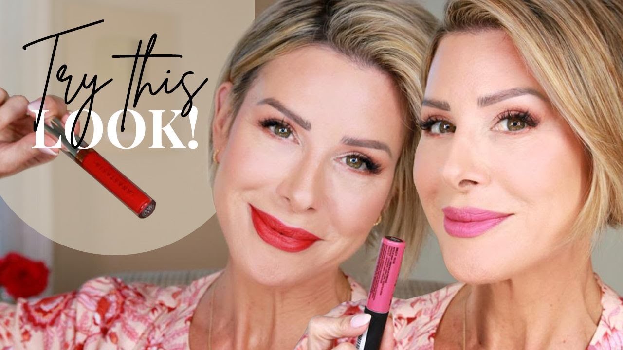 Pink and Red Lips! Valentine's Day Makeup | Dominique Sachse