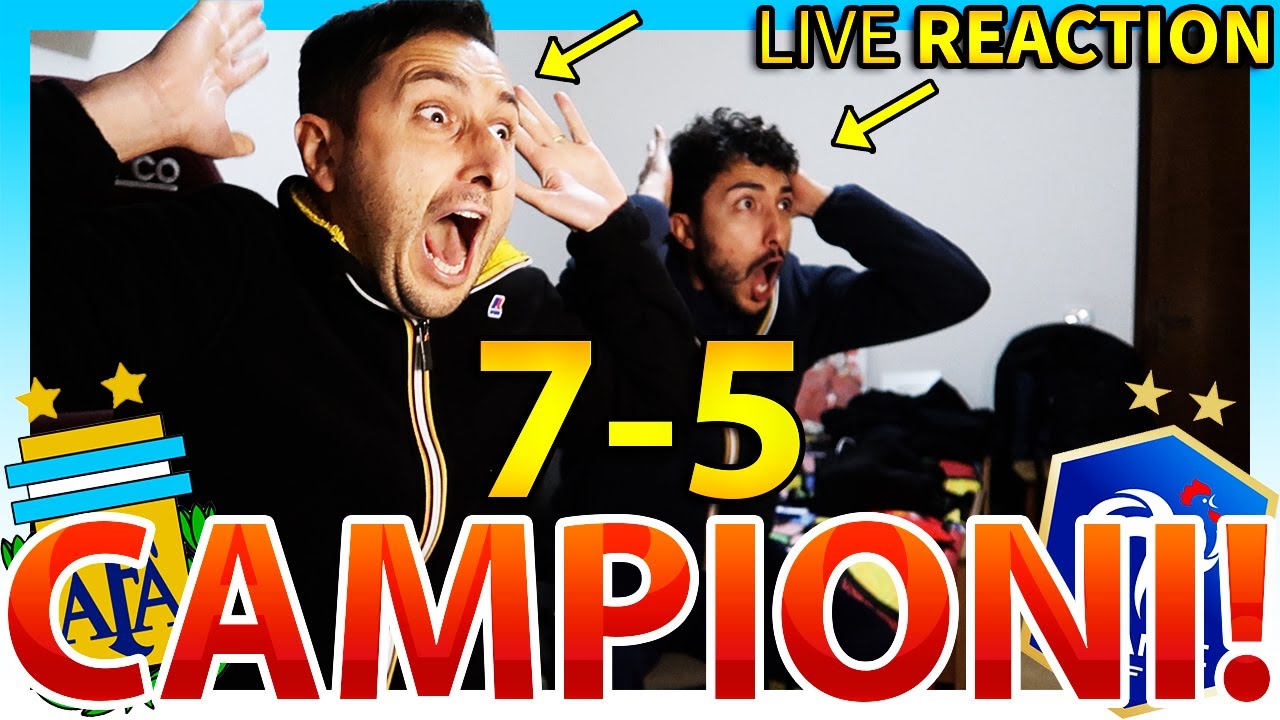 🏆 CAMPIONI‼️ ARGENTINA-FRANCIA 7-5 [LIVE REACTION]