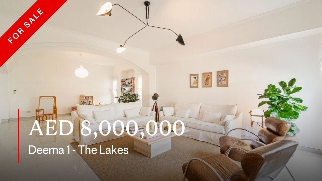 Upgraded 4-bedroom Villa With Beautiful Garden in Deema 1, The Lakes | Dubai Real Estate