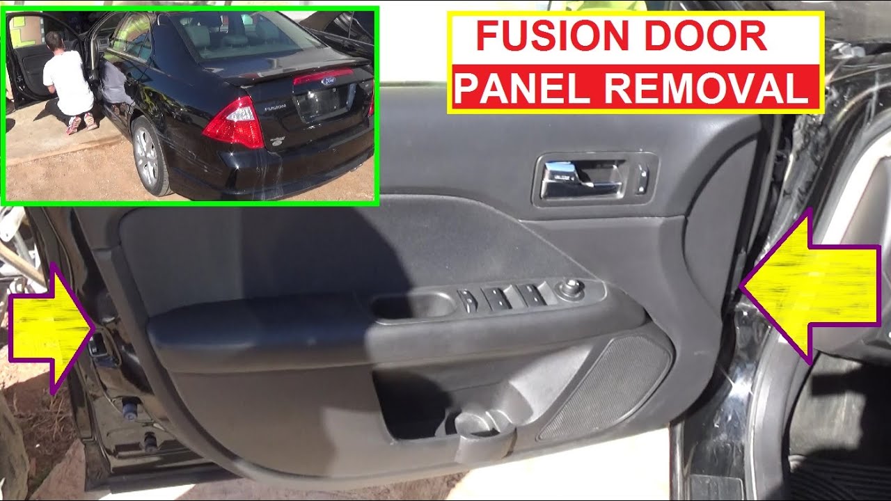 Front Door Panel Removal Ford Fusion Second Generation 2009 2010 2011 2012