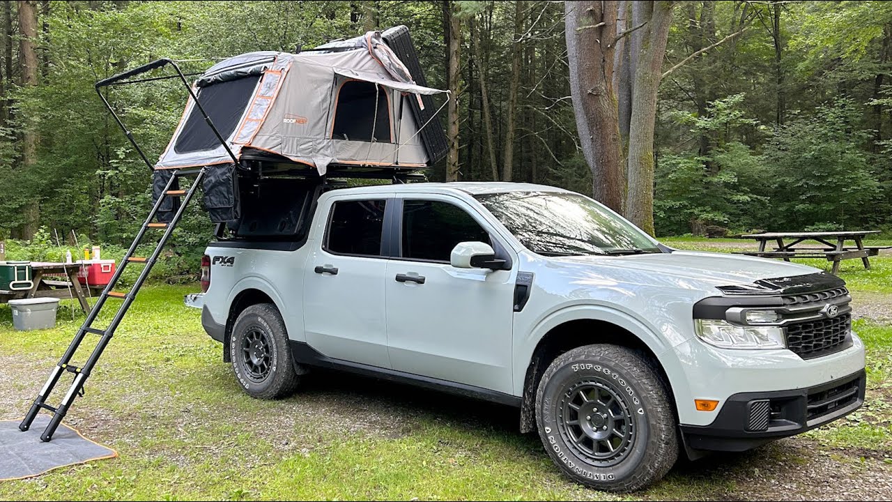 Ford Maverick Overlanding Build: Awesome Roofnest Tent & Leitner Designs Rack!