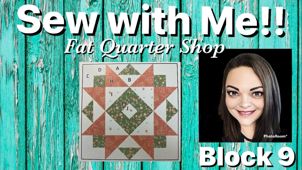Шейте вместе со мной! Загадочный дизайнерский блок месяца 2025 от Fat Quarter Shop — Блок 9 — «Св...
