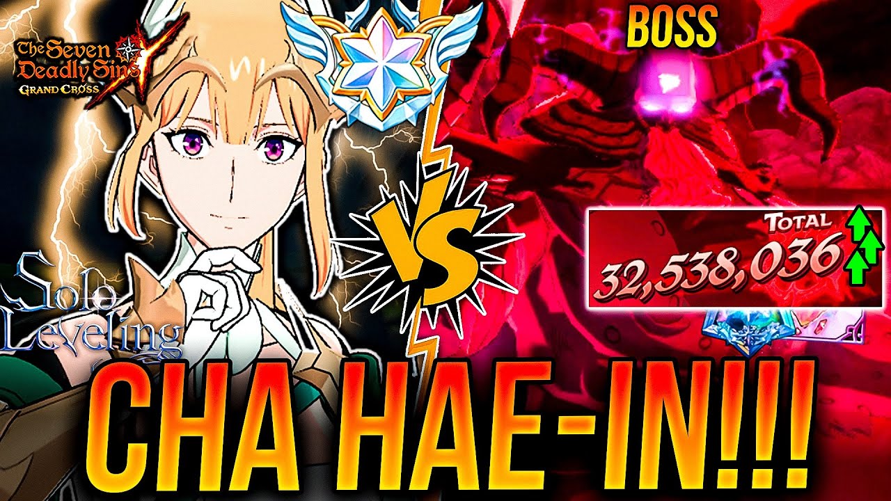 CHA HAE-IN COLLAB vs REY DEMONIO PVE!!! 📈 NUEVA GOD DPS DAÑO HELL! 🙂| Seven Deadly Sins: Grand Cross