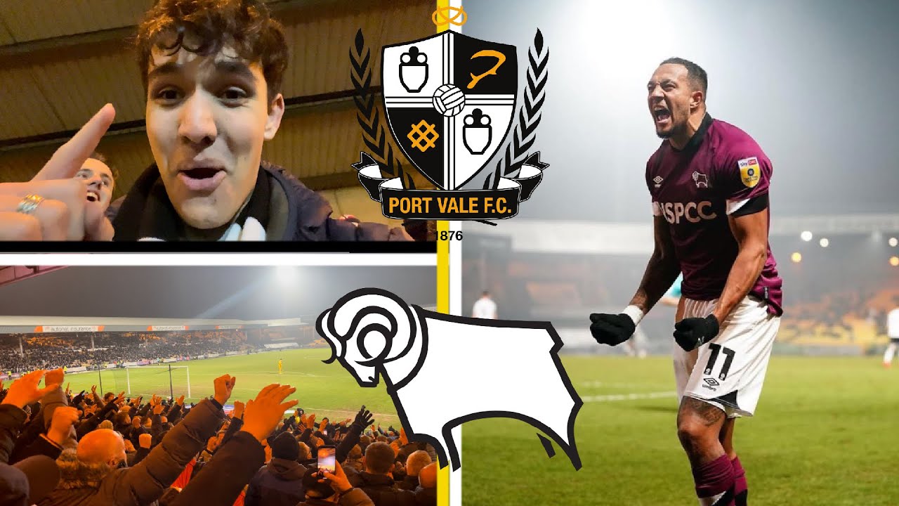 HUGE COMEBACK AND AWAYEND LIMBS | PORT VALE 1-2 DERBY COUNTY *vlog*