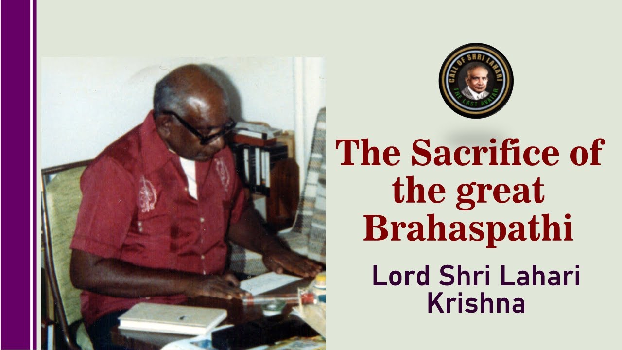 The Sacrifice of the Great Brahaspathi