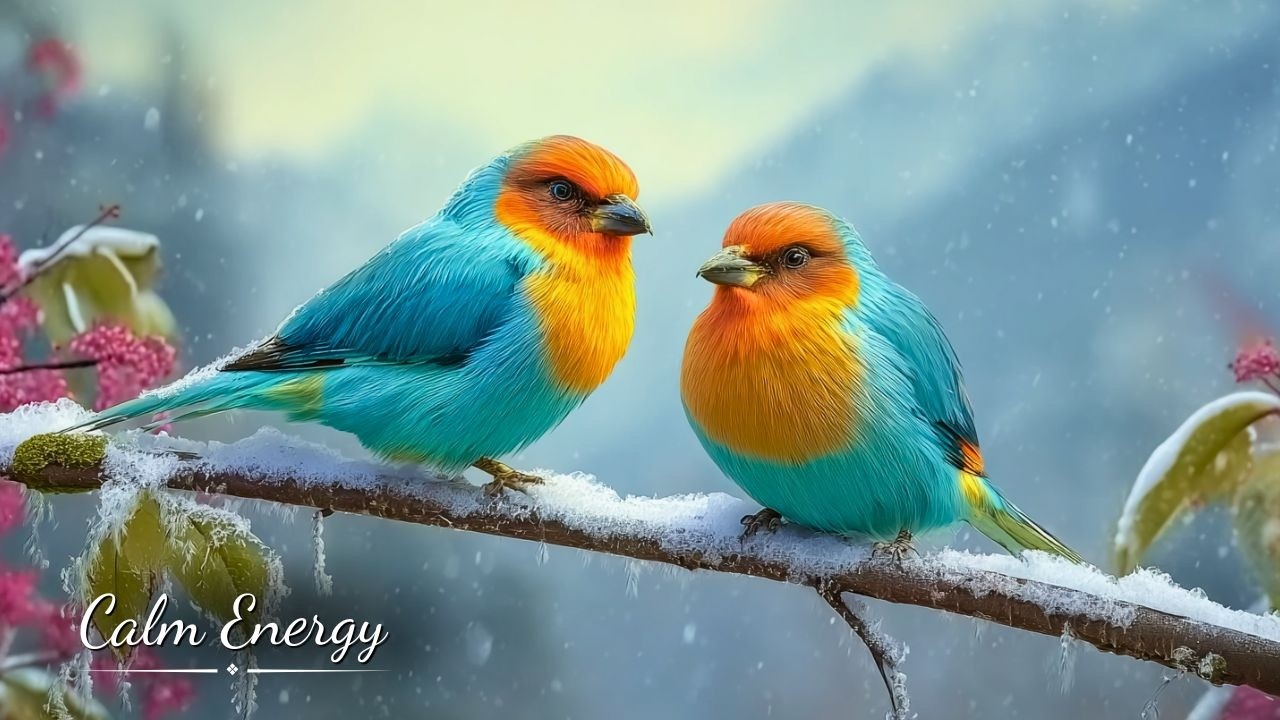 Healing Piano and Winter Birds 🎹❄️ | Reduce Stress, Clear Your Mind, and Relax Deeply 🌸