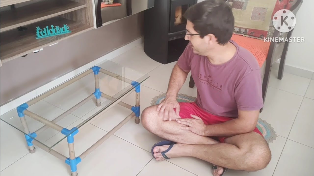 Como fazer mesa em cano PVC, muito linda