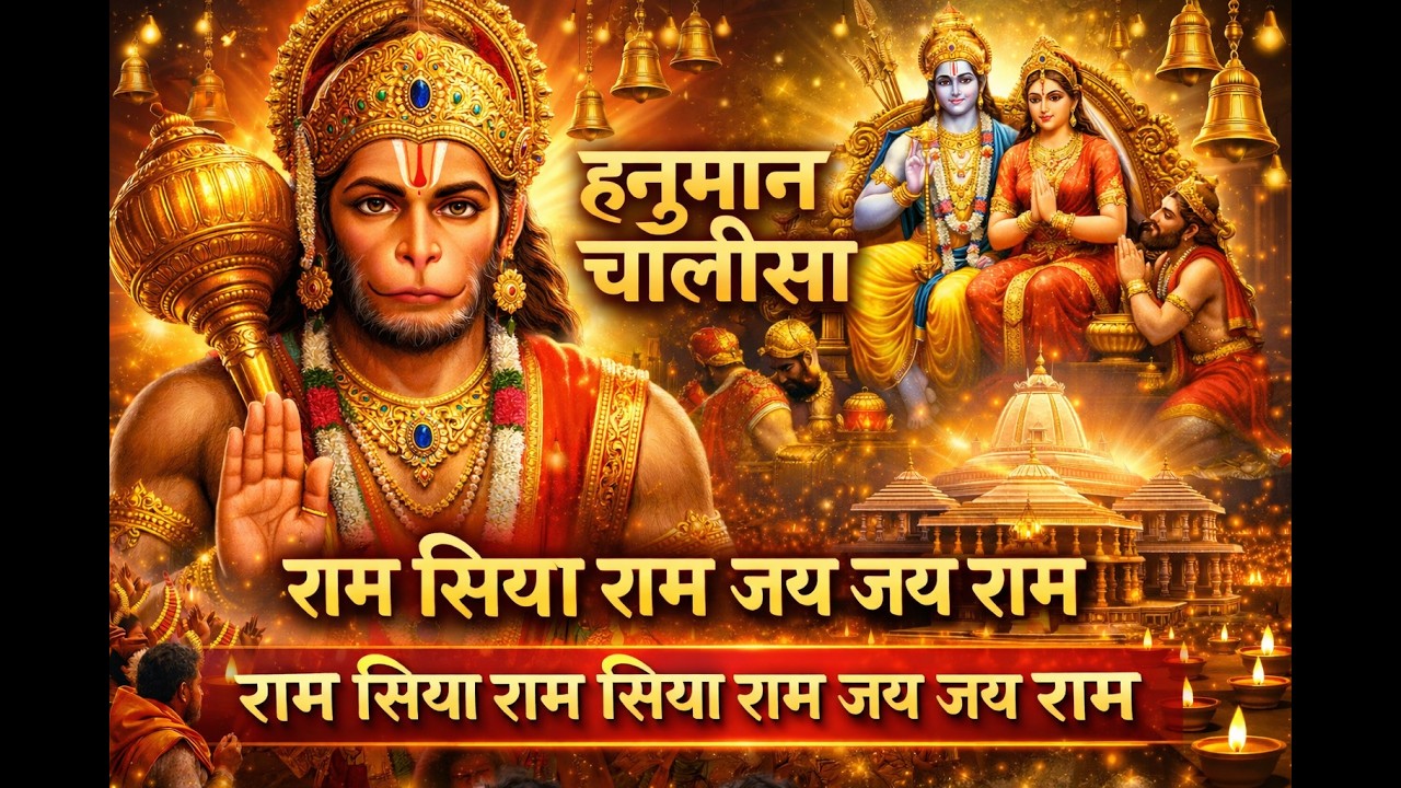 हनुमान चालीसा | राम सिया राम जप के साथ | 15 मिनट शक्तिशाली हनुमान भक्ति | Ram Siya Ram Chant