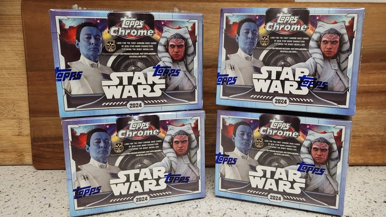 2024 Star Wars Topps Chrome Blaster Boxes (4 Refractors per Box)