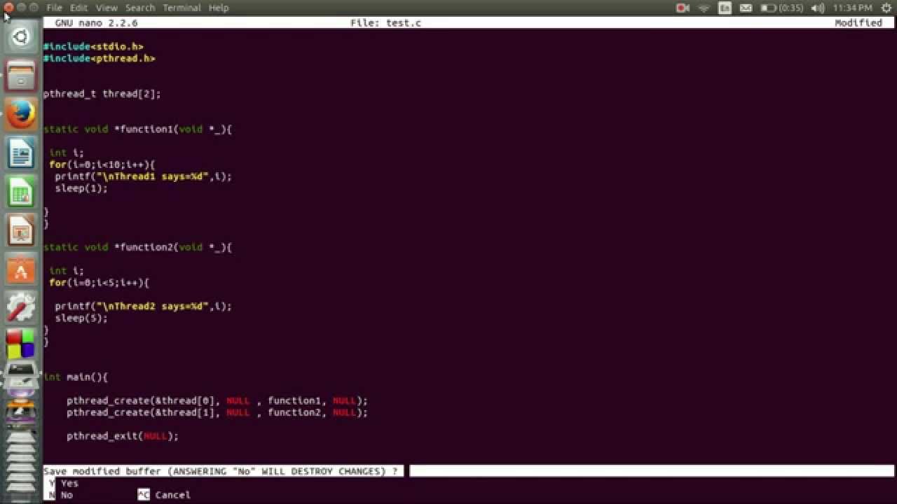 Thread in C