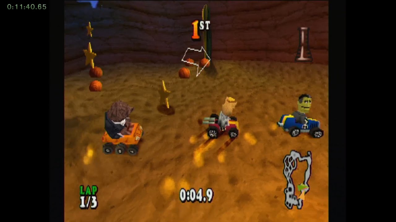 Muppet RaceMania (2000) PS1 Speedrun Race Leagues 23:16
