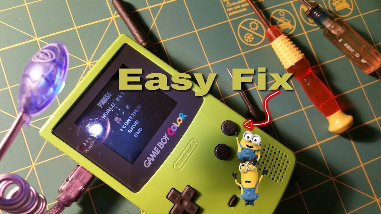 How To Fix Sticky / Stuck GameBoy Color Buttons