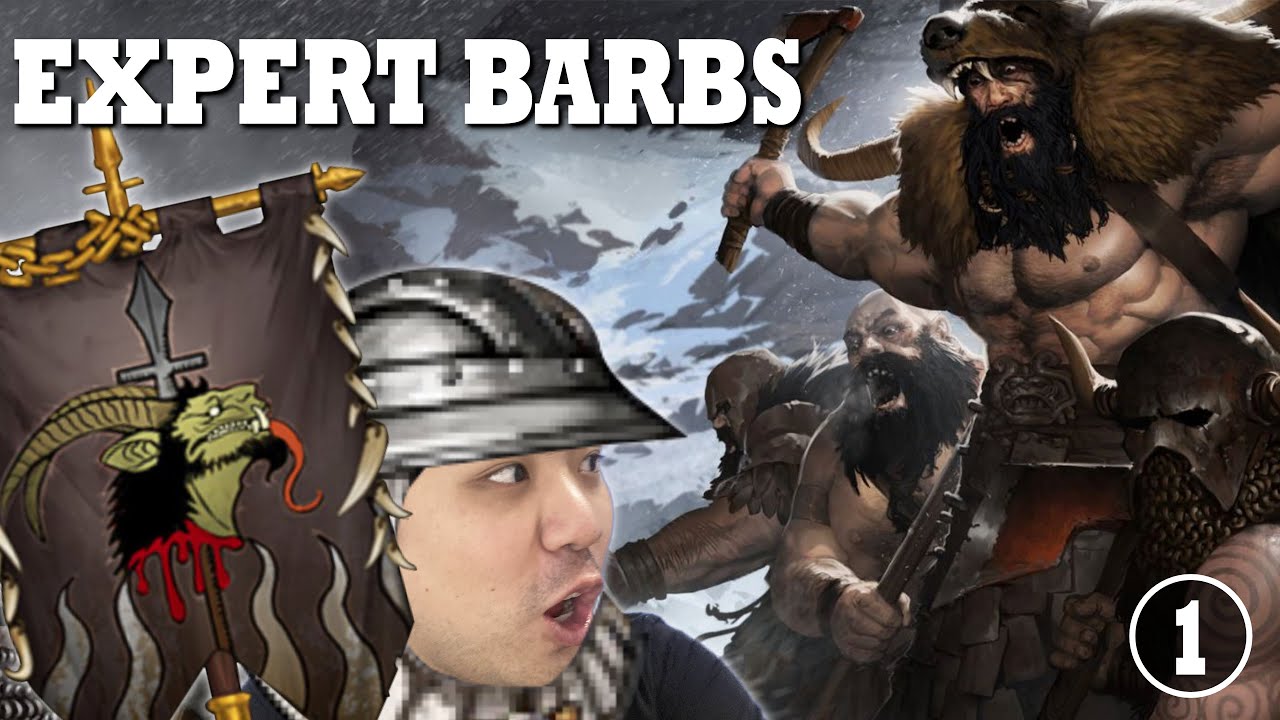 SURVIVING early game - Expert Barbarians Ep.1 - Battle Brothers