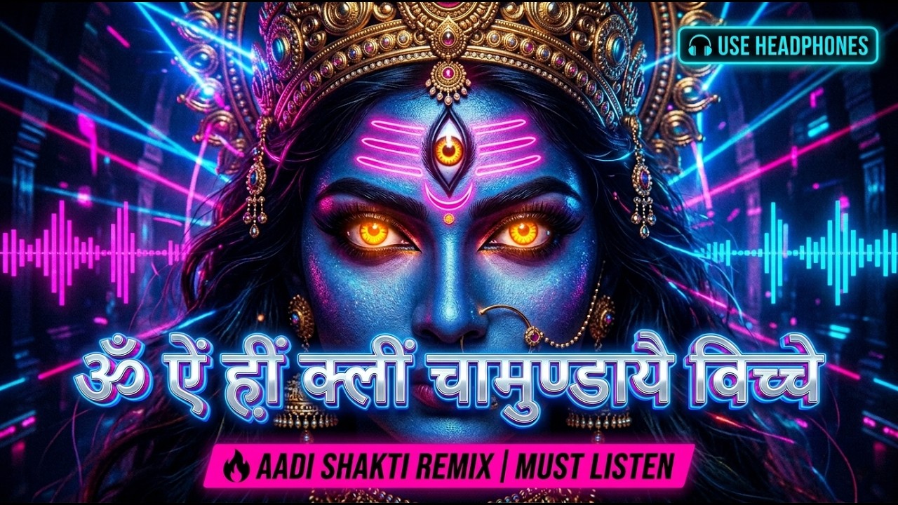 Om Aim Hreem Kleem Chamundayai Viche 🙏 Modern Electronic Mantra | Aadi Shakti Remix