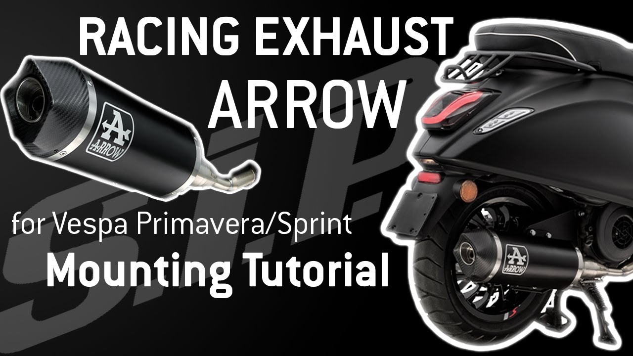 Rennauspuff ARROW Urban Vespa Sprint / Primavera 🛵🔩 | Montage Tutorial | SIP