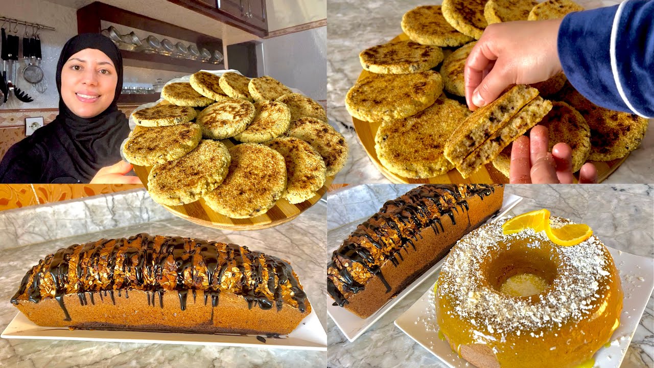 معروضة وممشيتش بيديا خاوية😊2كيكات وحدة تنسيك فالاخرى👌🏻وحريشات بالزيتون والأعشاب متشبعوش منهم 😋