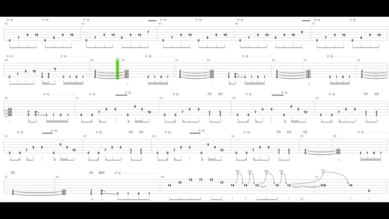 Dead Skin Mask Tab by Slayer + Guitar only + Guitar tab