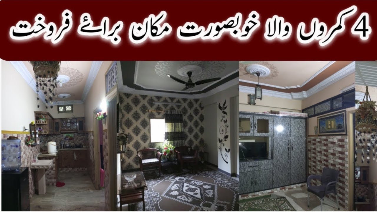4 ROOMS BEAUTIFUL NEW FLAT FOR SALE IN KARACHI |  PROPERTY FOR SALE IN KARACHI@HajosWorlds