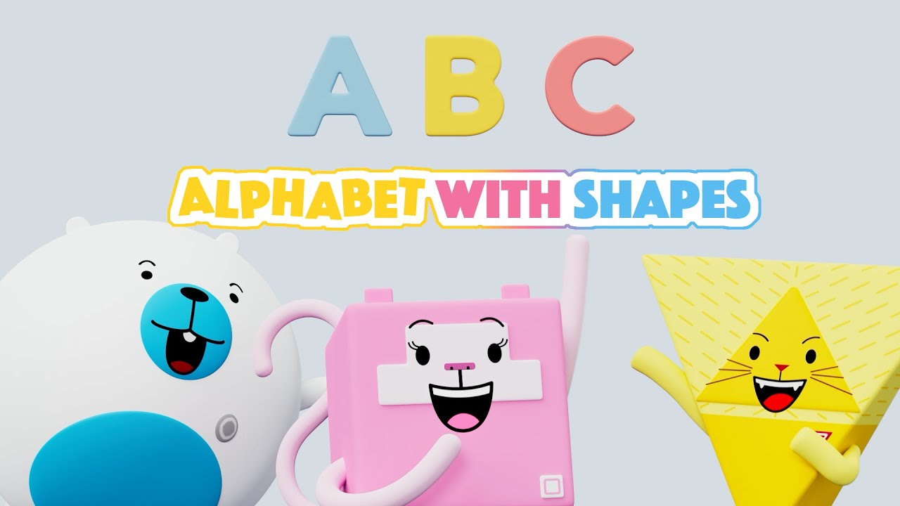 Alphabet with Shapes 🎶 | ABC Learning & Fun Kids Song | Learn Alphabet with Shapes 🅰️🟡