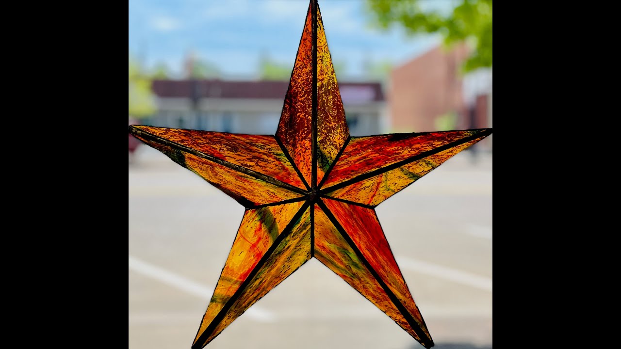 Stained Glass 3D Star