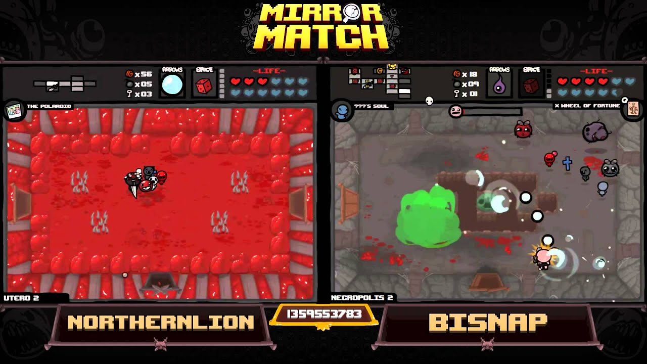 Northernlion vs. Bisnap: The Binding of Isaac Mirror Match!
