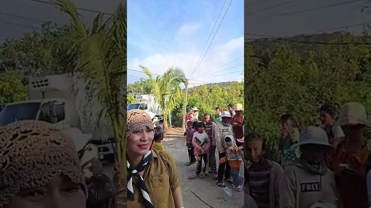 Hổ trợ gạo,sữa cho bà con vùng sâu vùng xa