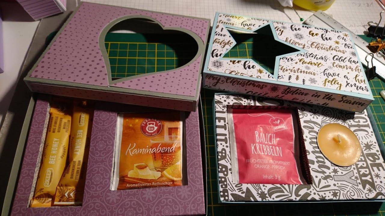 Wir basteln eine teeverpackung*Teil 1 (Achtung chaotisch)