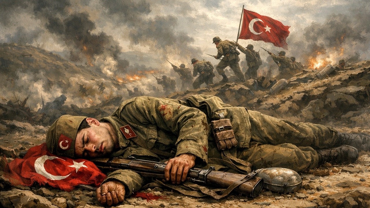 Ey bu topraklar için toprağa düşmüş asker