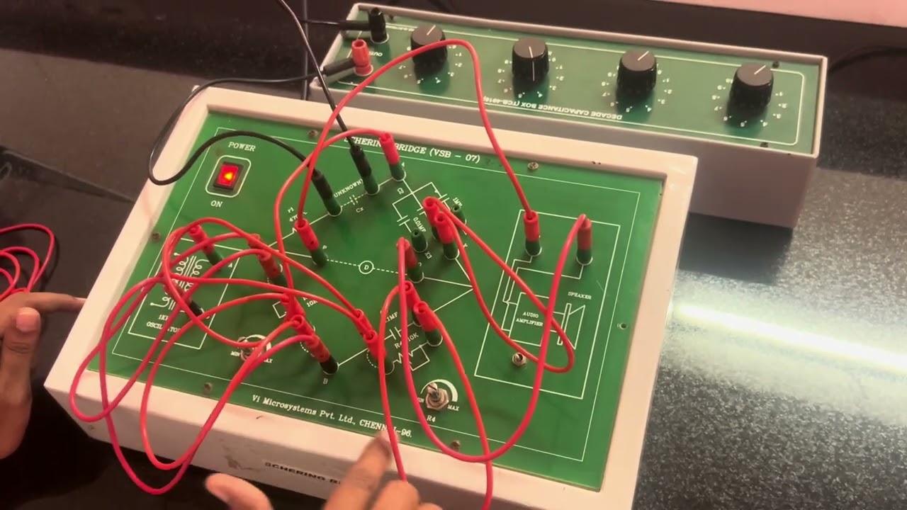 MEASUREMENT OF CAPACITANCE USING SCHERING BRIDGE