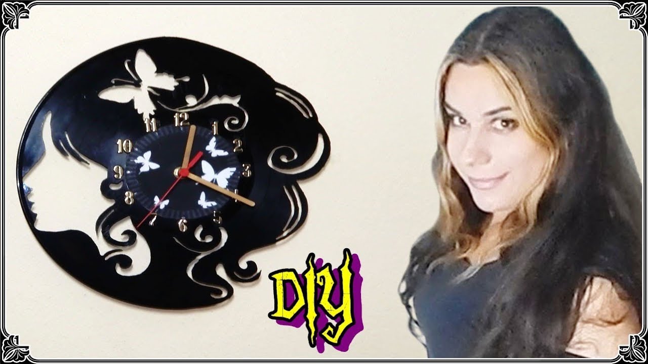 Aprenda fazer um Relógio de disco de Vinil