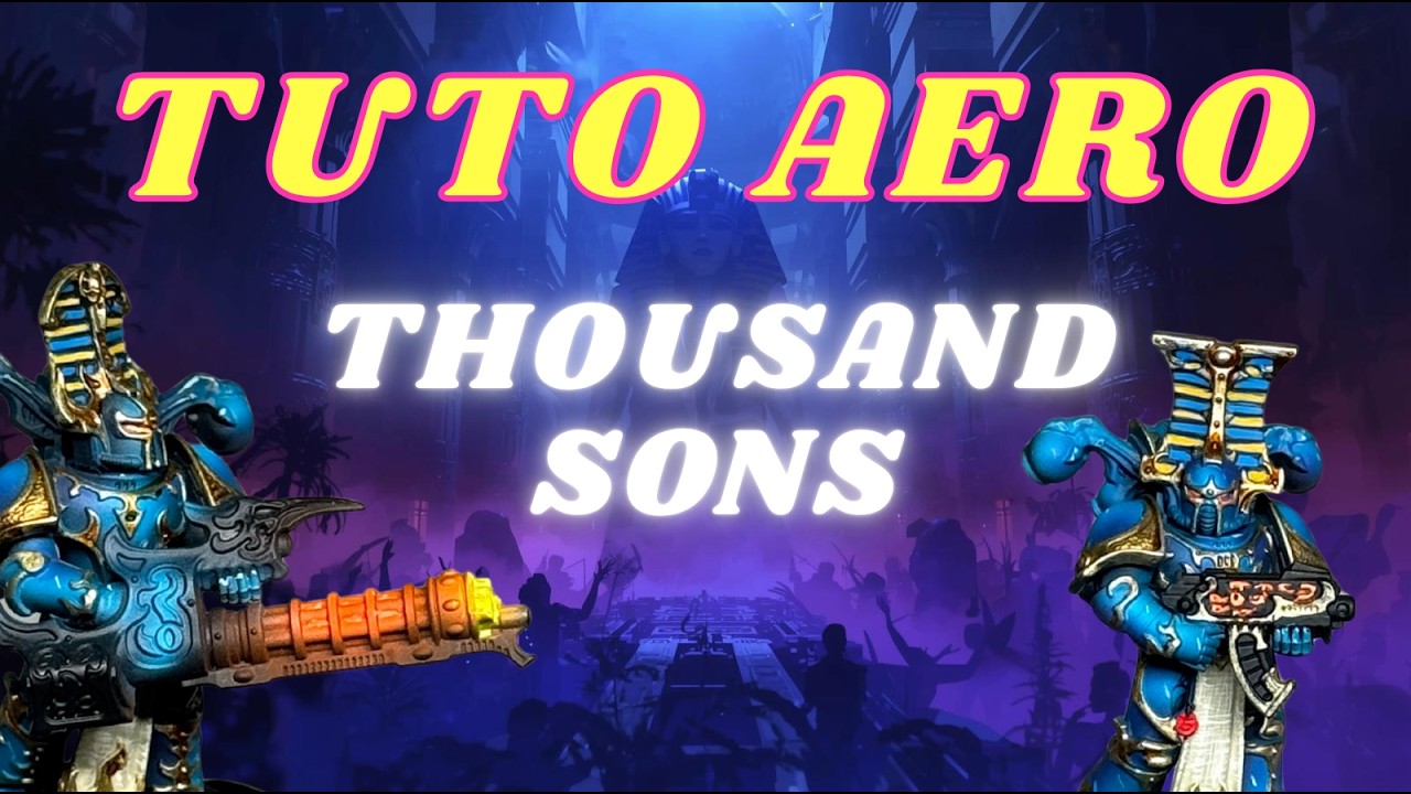 Tuto aérographe : un schéma Thousand Sons riche et contrasté en deux couleurs !