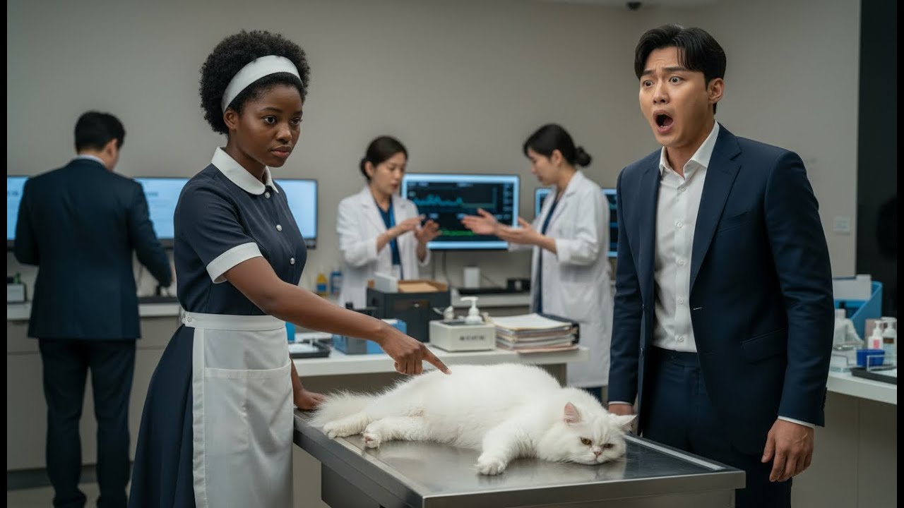 10 Vets Missed the Illness of a Korean Billionaire’s White Persian Cat —Until His black Maid Noticed