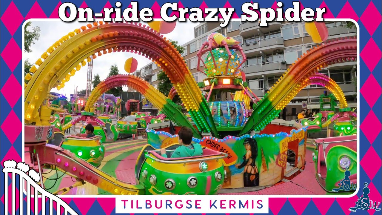 [Tilburgse Kermis 2024] On-ride Crazy Spider (4K)